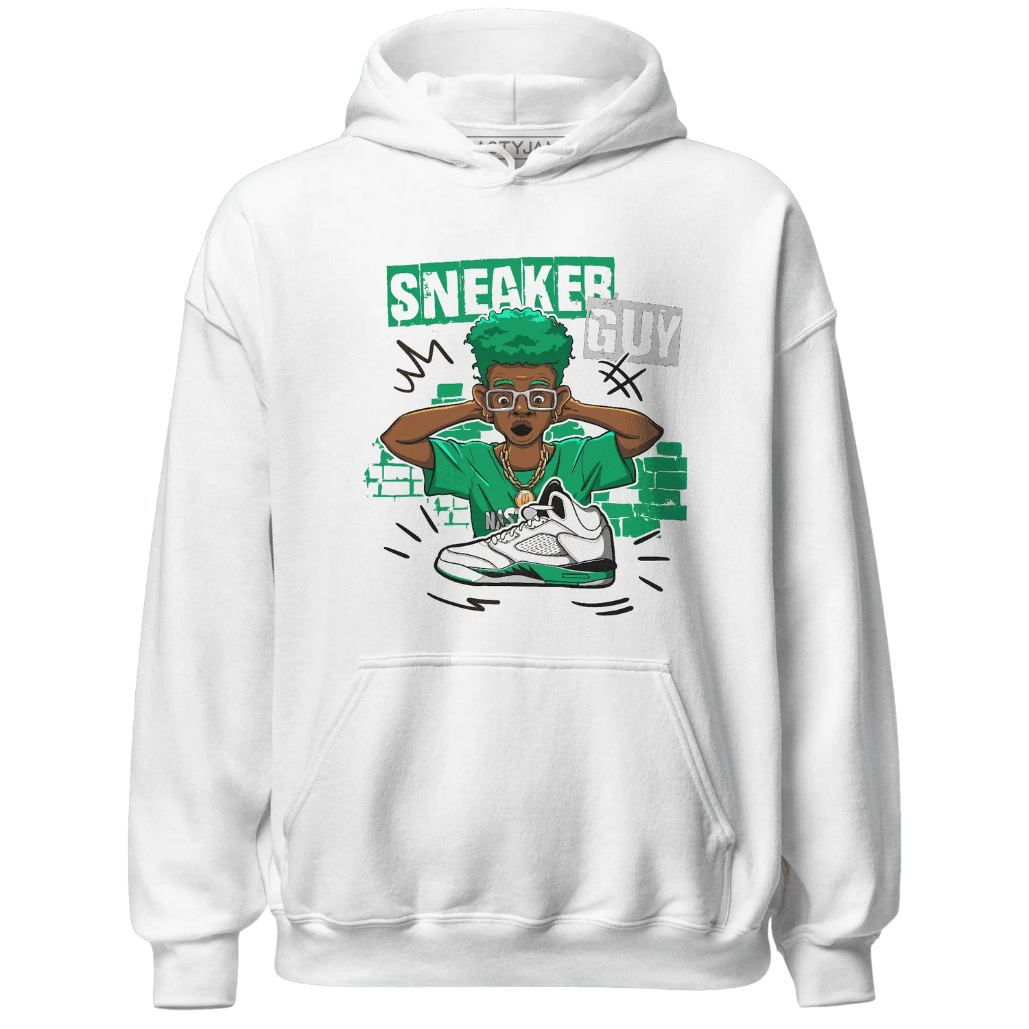 NastyJamz-Lucky-Green-5s-Hoodie-Match-Sneaker-Guy-Collector