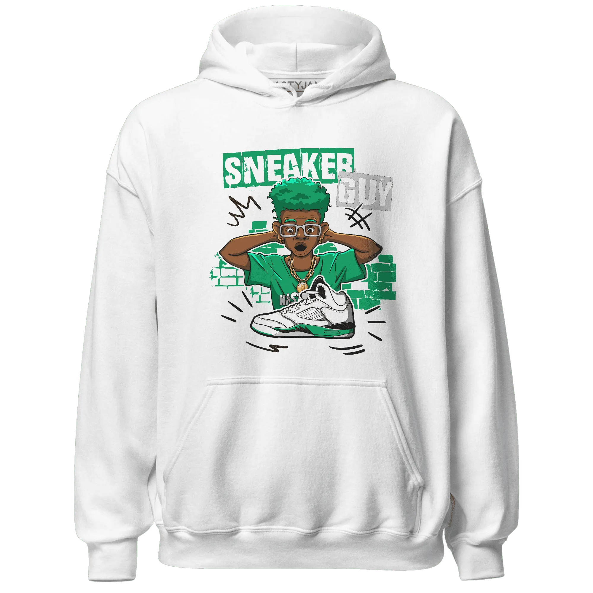 NastyJamz-Lucky-Green-5s-Hoodie-Match-Sneaker-Guy-Collector