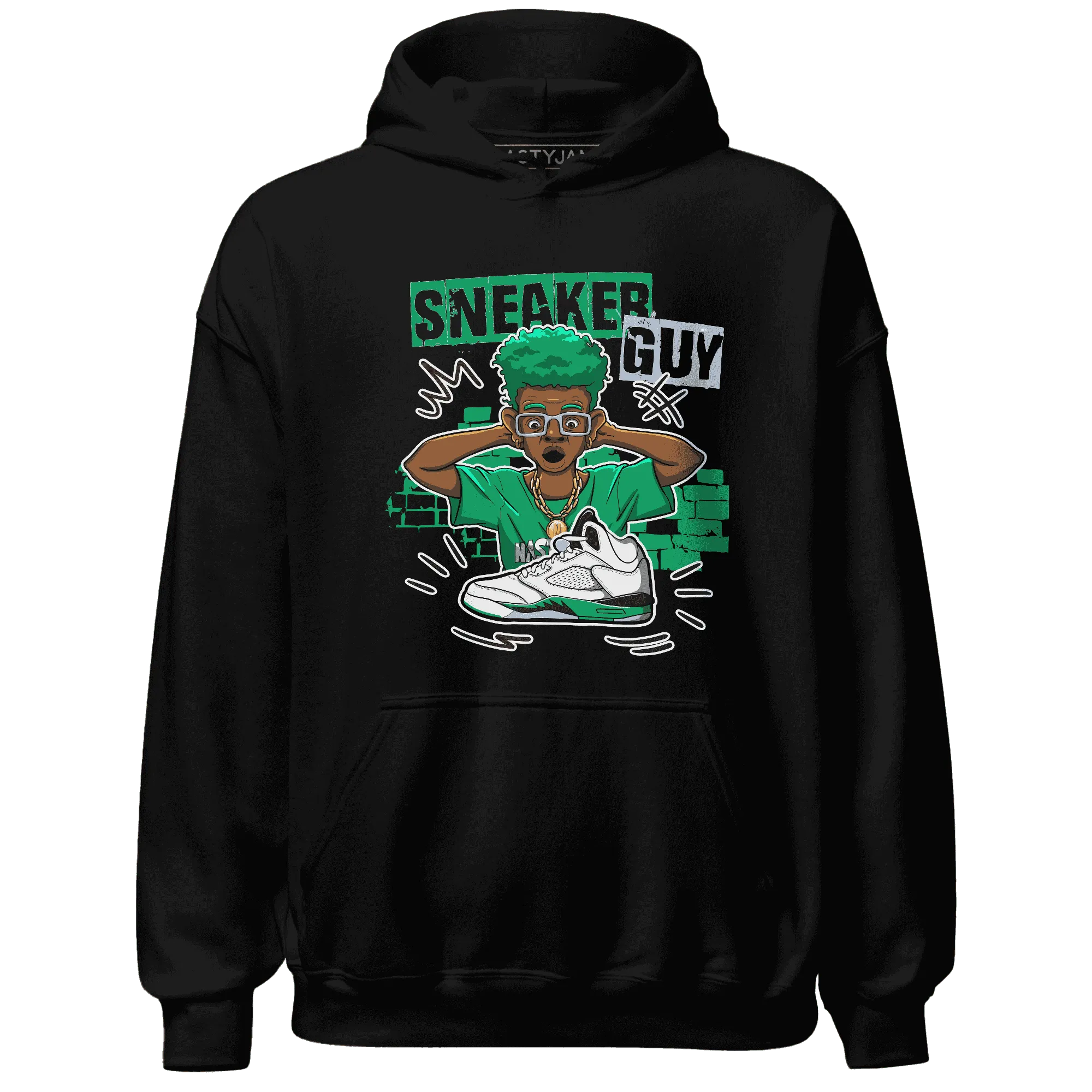 NastyJamz-Lucky-Green-5s-Hoodie-Match-Sneaker-Guy-Collector