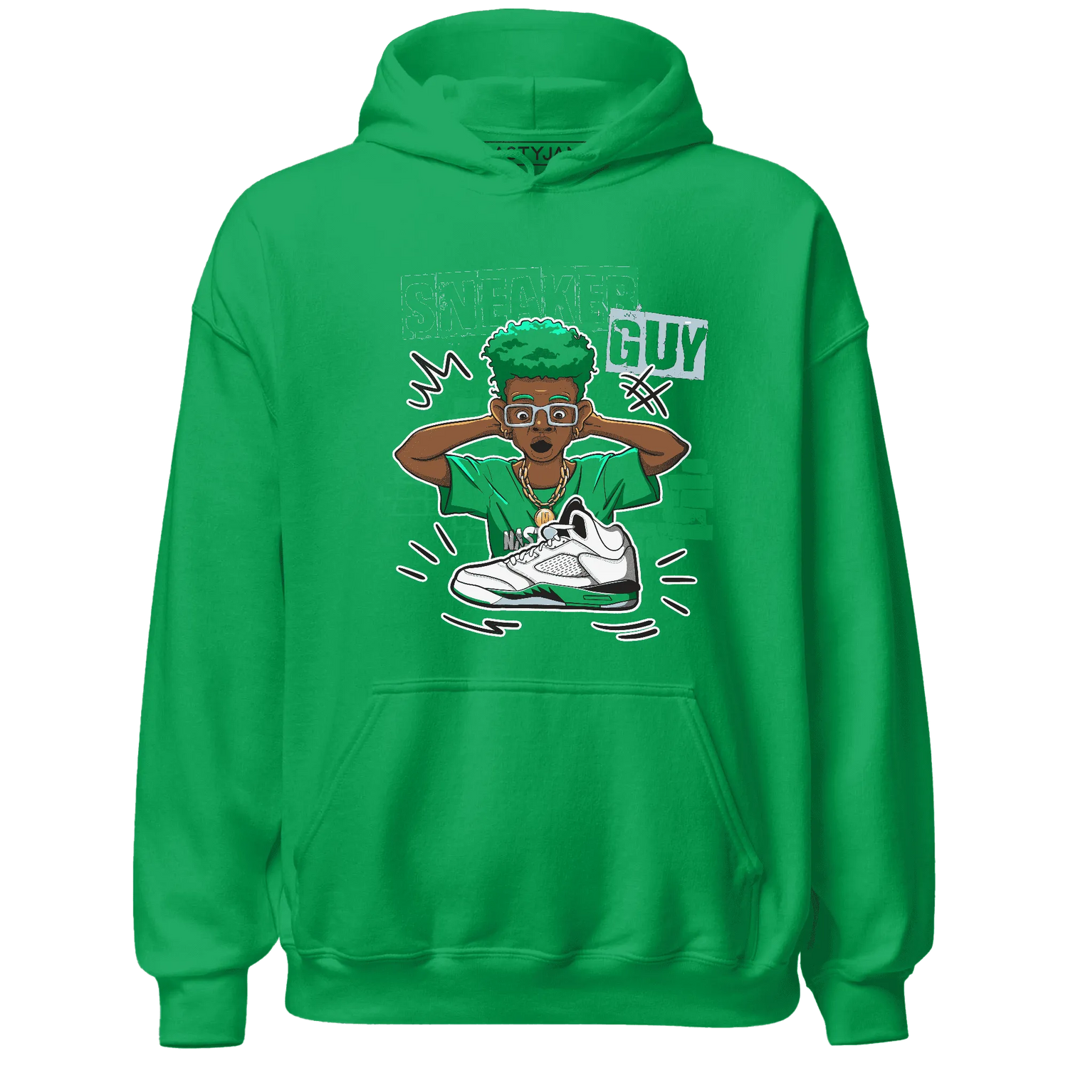 NastyJamz-Lucky-Green-5s-Hoodie-Match-Sneaker-Guy-Collector