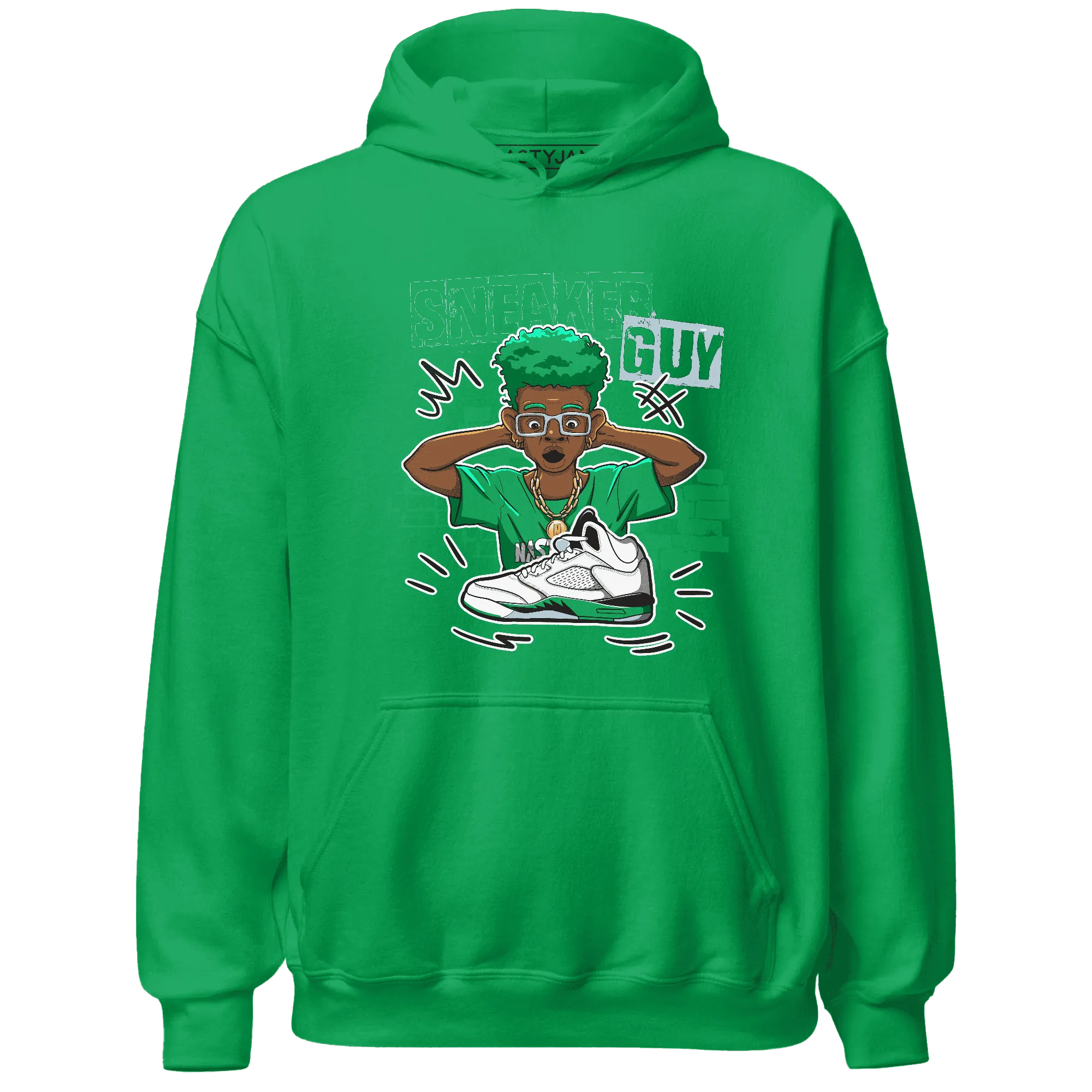 NastyJamz-Lucky-Green-5s-Hoodie-Match-Sneaker-Guy-Collector