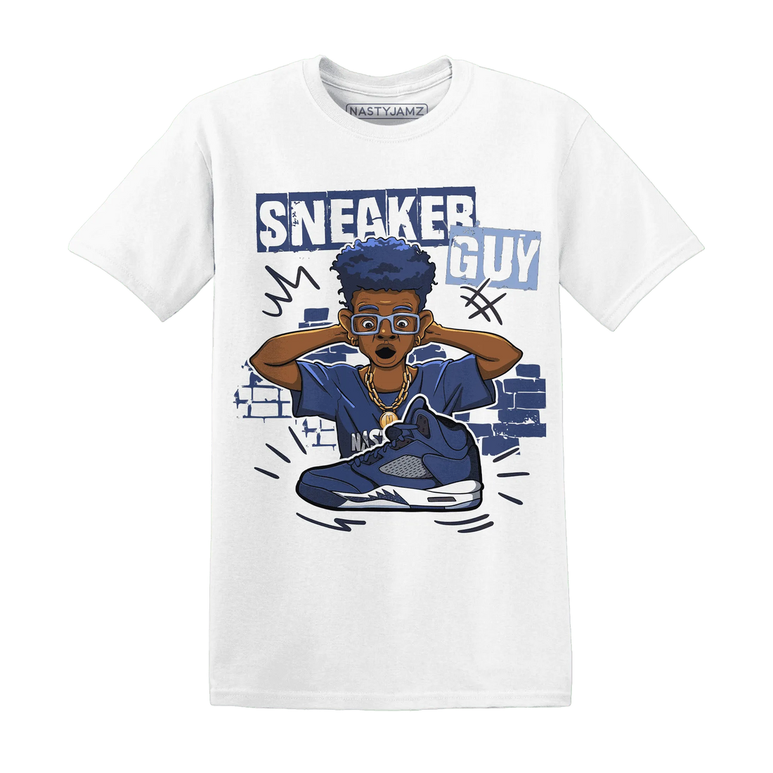 NastyJamz-Midnight-Navy-5s-T-Shirt-Match-Sneaker-Guy-Collector