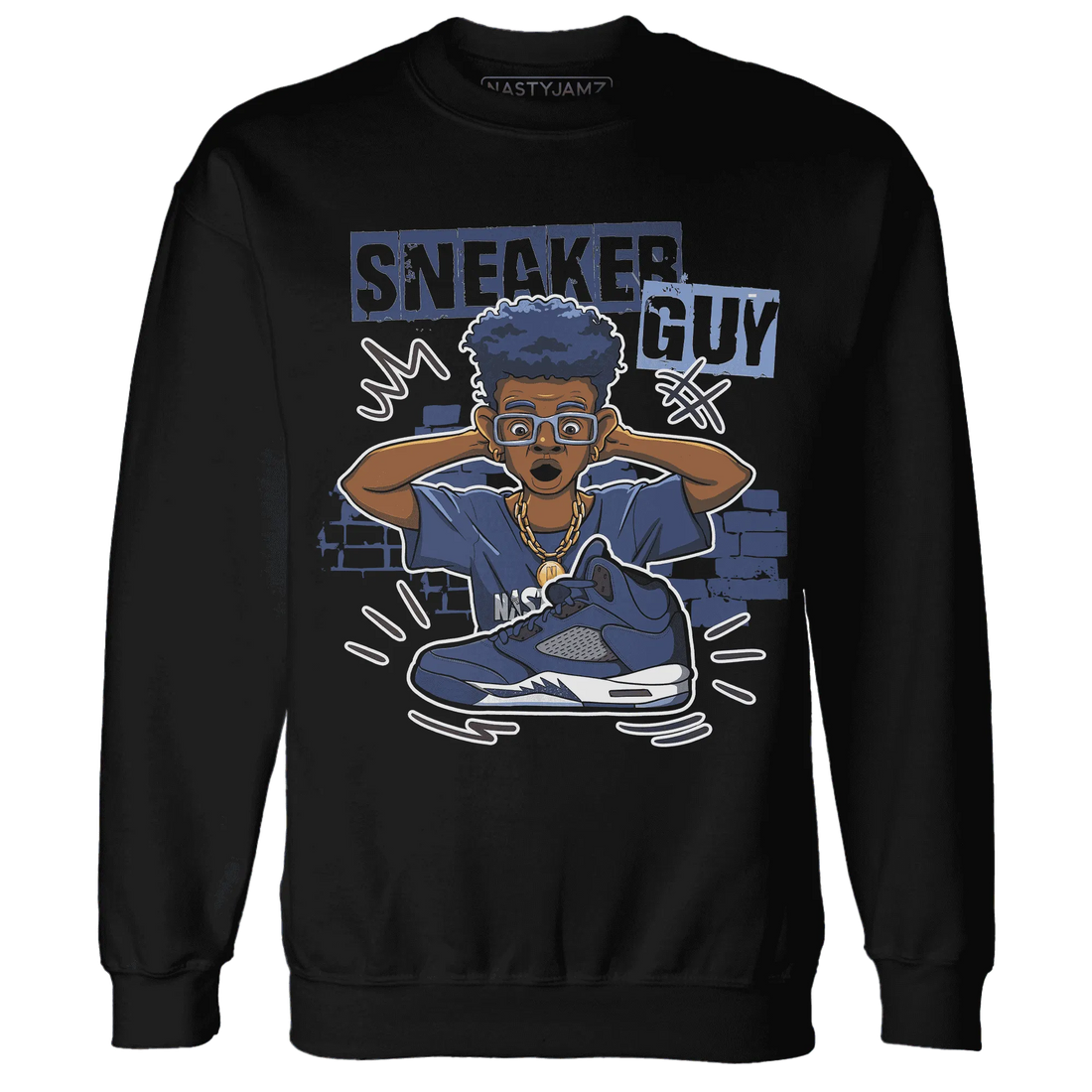 NastyJamz-Midnight-Navy-5s-Sweatshirt-Match-Sneaker-Guy-Collector