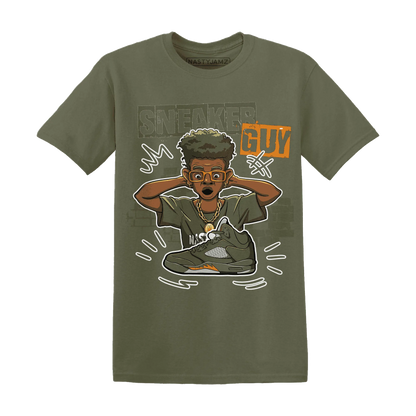 NastyJamz-Olive-5s-T-Shirt-Match-Sneaker-Guy-Collector