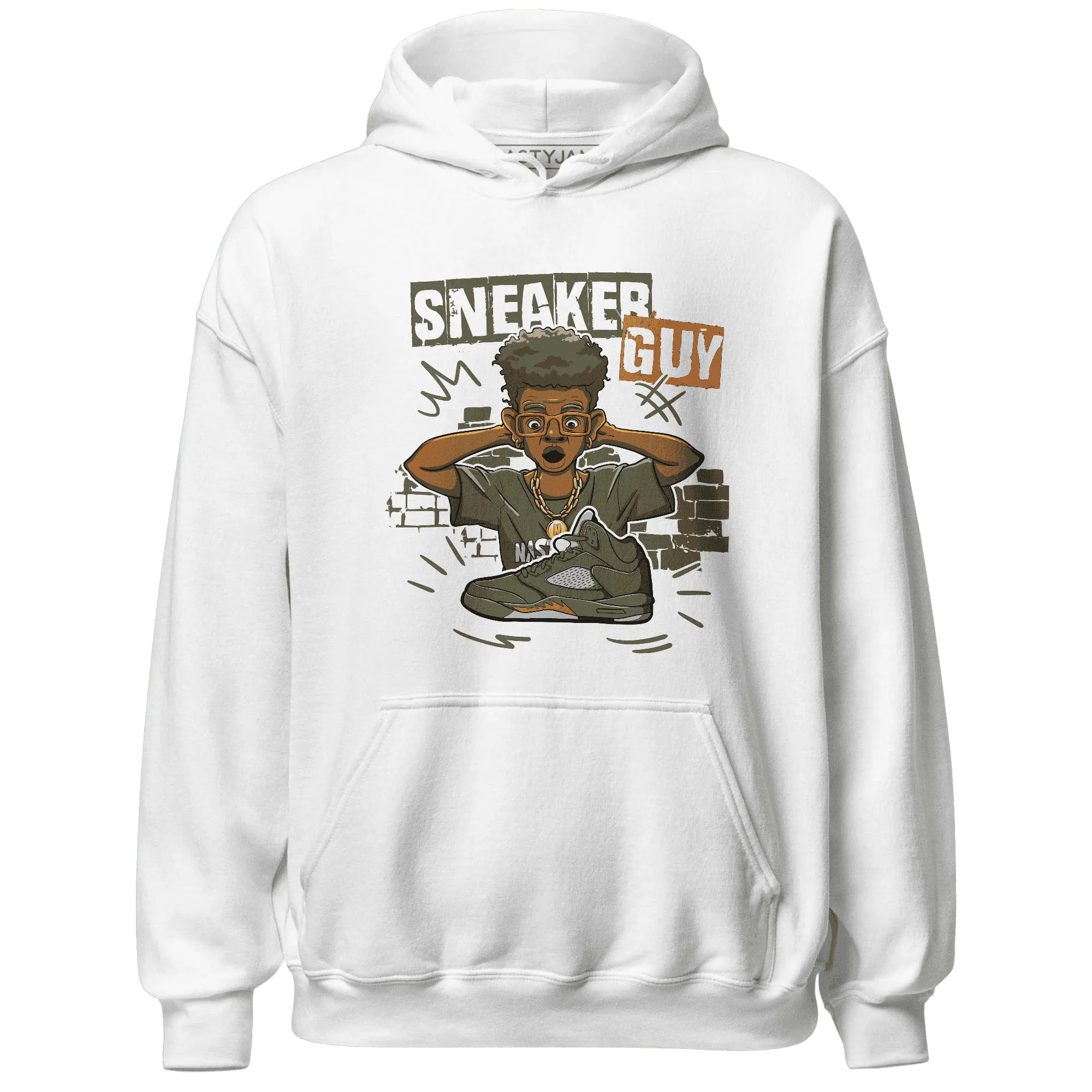NastyJamz-Olive-5s-Hoodie-Match-Sneaker-Guy-Collector