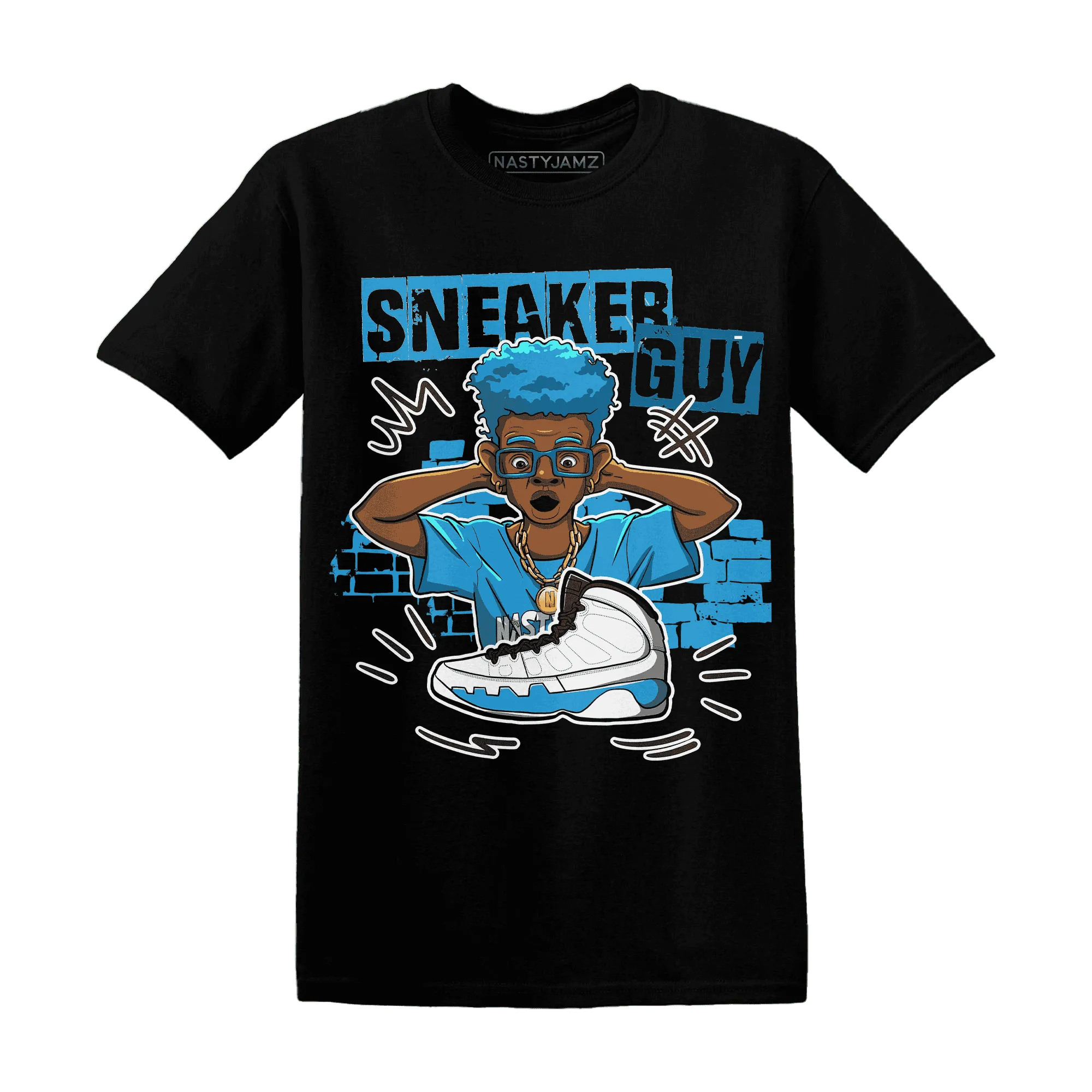 NastyJamz-Powder-Blue-9s-T-Shirt-Match-Sneaker-Guy-Collector