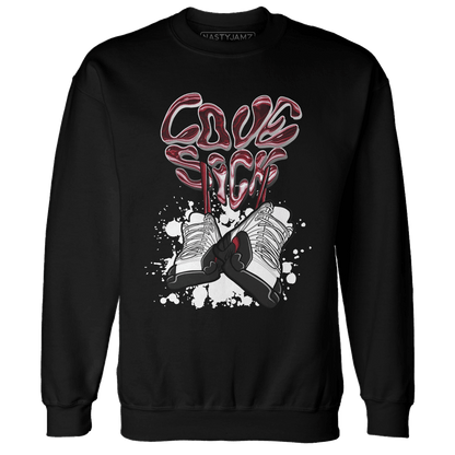 Retro Red Taxi 12s Sweatshirt Match Sneaker Love Sick - NastyJamz