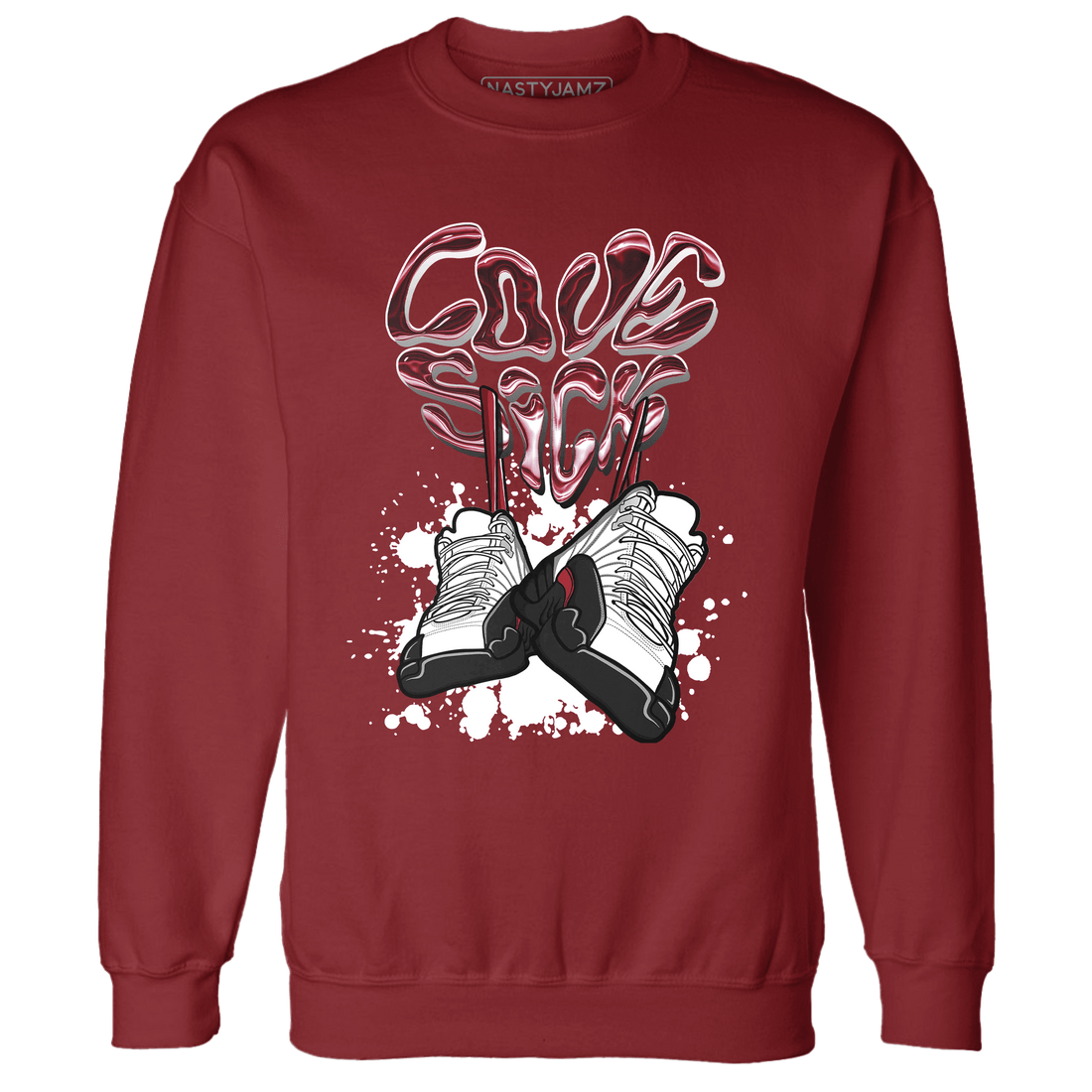 Retro Red Taxi 12s Sweatshirt Match Sneaker Love Sick - NastyJamz