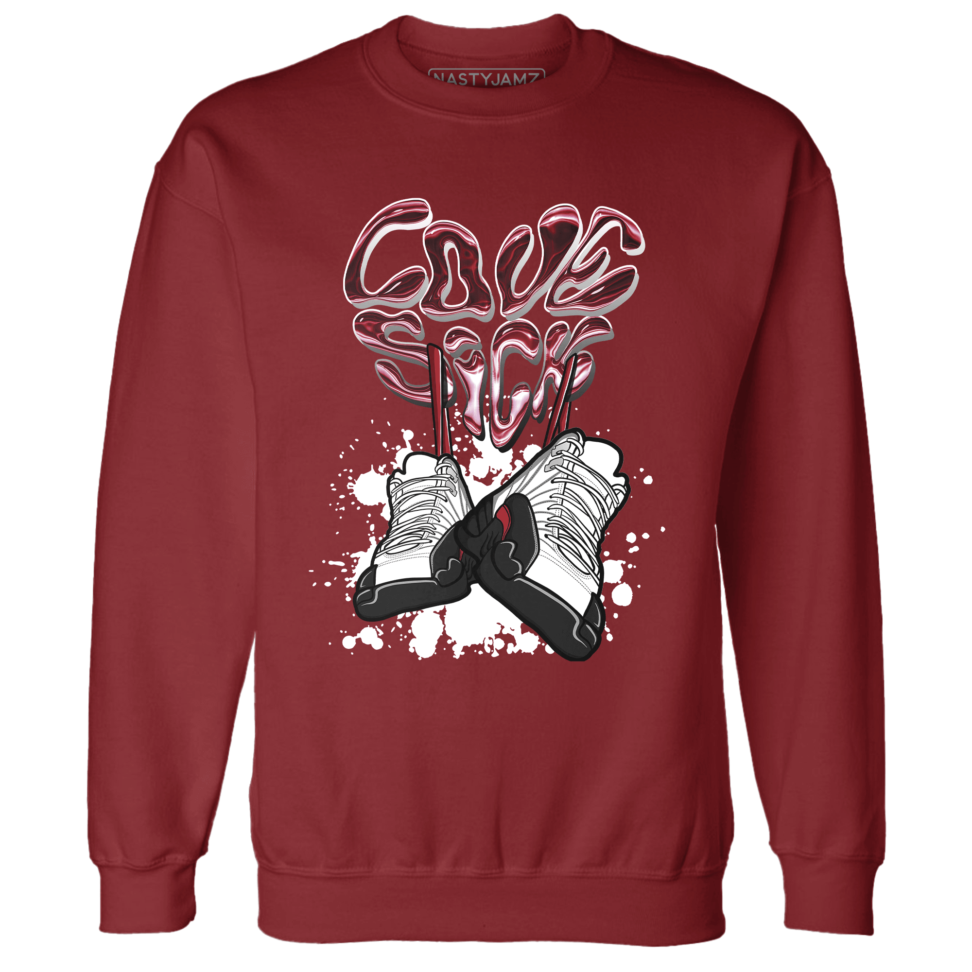 Retro Red Taxi 12s Sweatshirt Match Sneaker Love Sick - NastyJamz