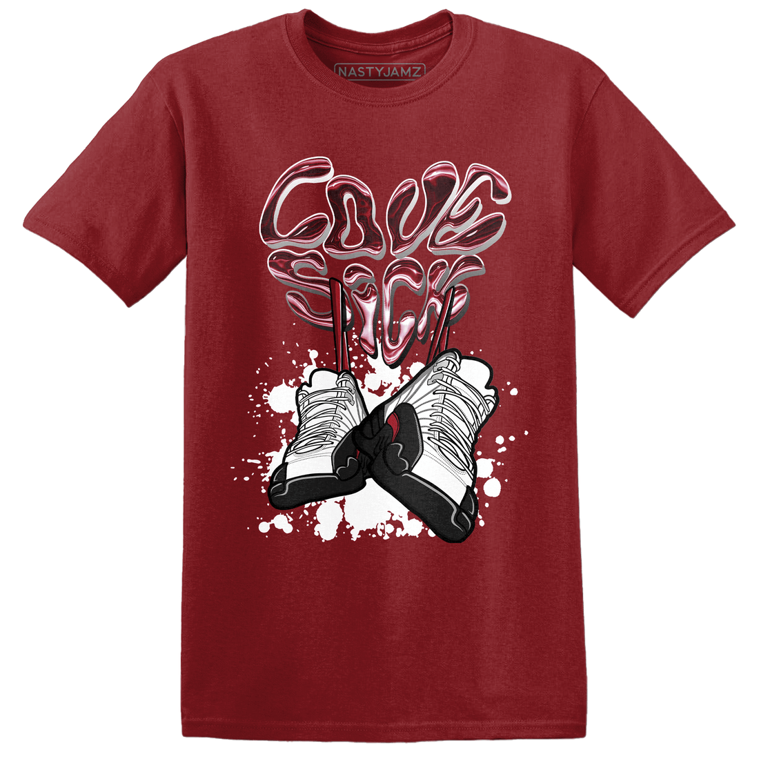 Retro Red Taxi 12s T Shirt Match Sneaker Love Sick - NastyJamz