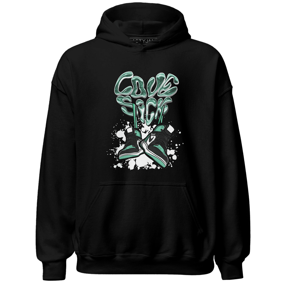High OG Green Glow 1s Hoodie Match Sneaker Love Sick - NastyJamz