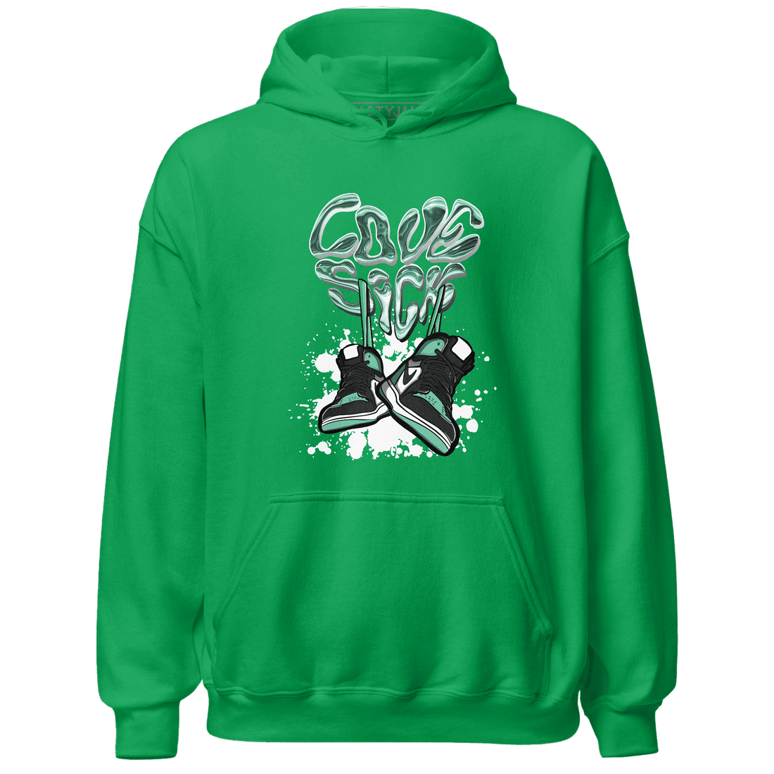 High OG Green Glow 1s Hoodie Match Sneaker Love Sick - NastyJamz