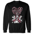 High White Team Red 1s Sweatshirt Match Sneaker Love Sick - NastyJamz
