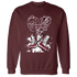 High White Team Red 1s Sweatshirt Match Sneaker Love Sick - NastyJamz