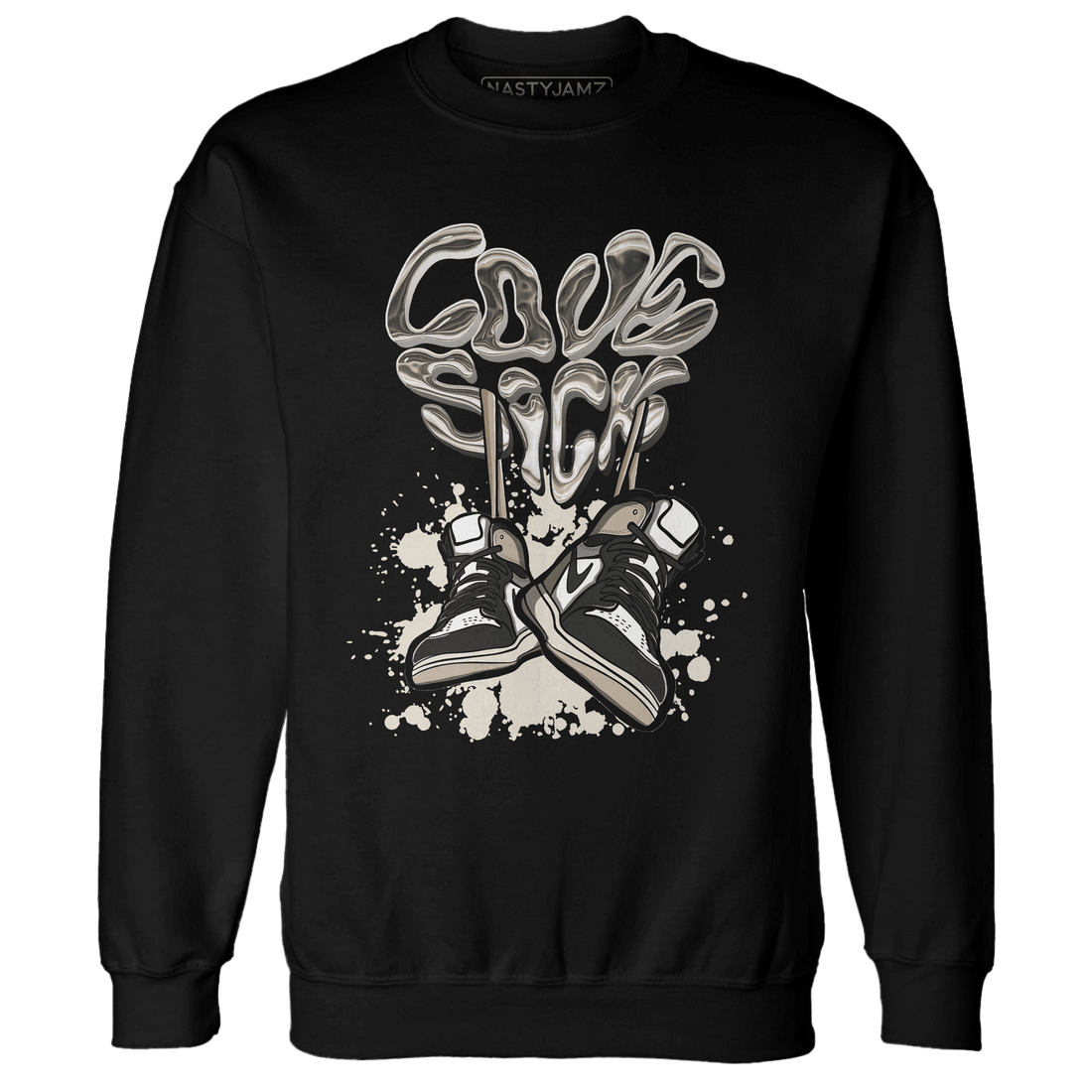 Latte 1s Sweatshirt Match Sneaker Love Sick - NastyJamz