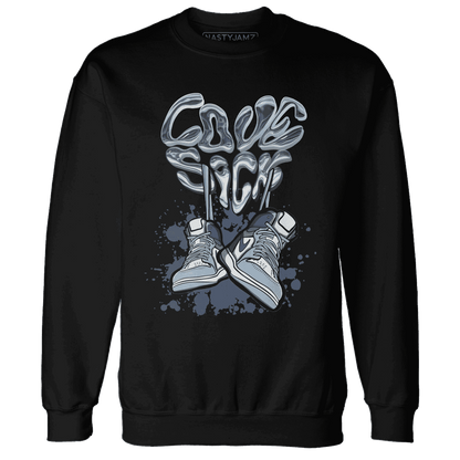 Mid Diffused Blue Grey 1s Sweatshirt Match Sneaker Love Sick - NastyJamz