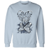Mid Diffused Blue Grey 1s Sweatshirt Match Sneaker Love Sick - NastyJamz