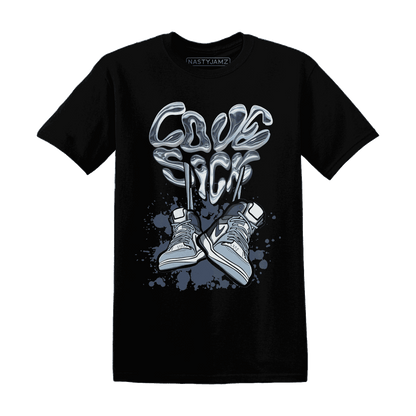 Mid Diffused Blue Grey 1s T Shirt Match Sneaker Love Sick - NastyJamz