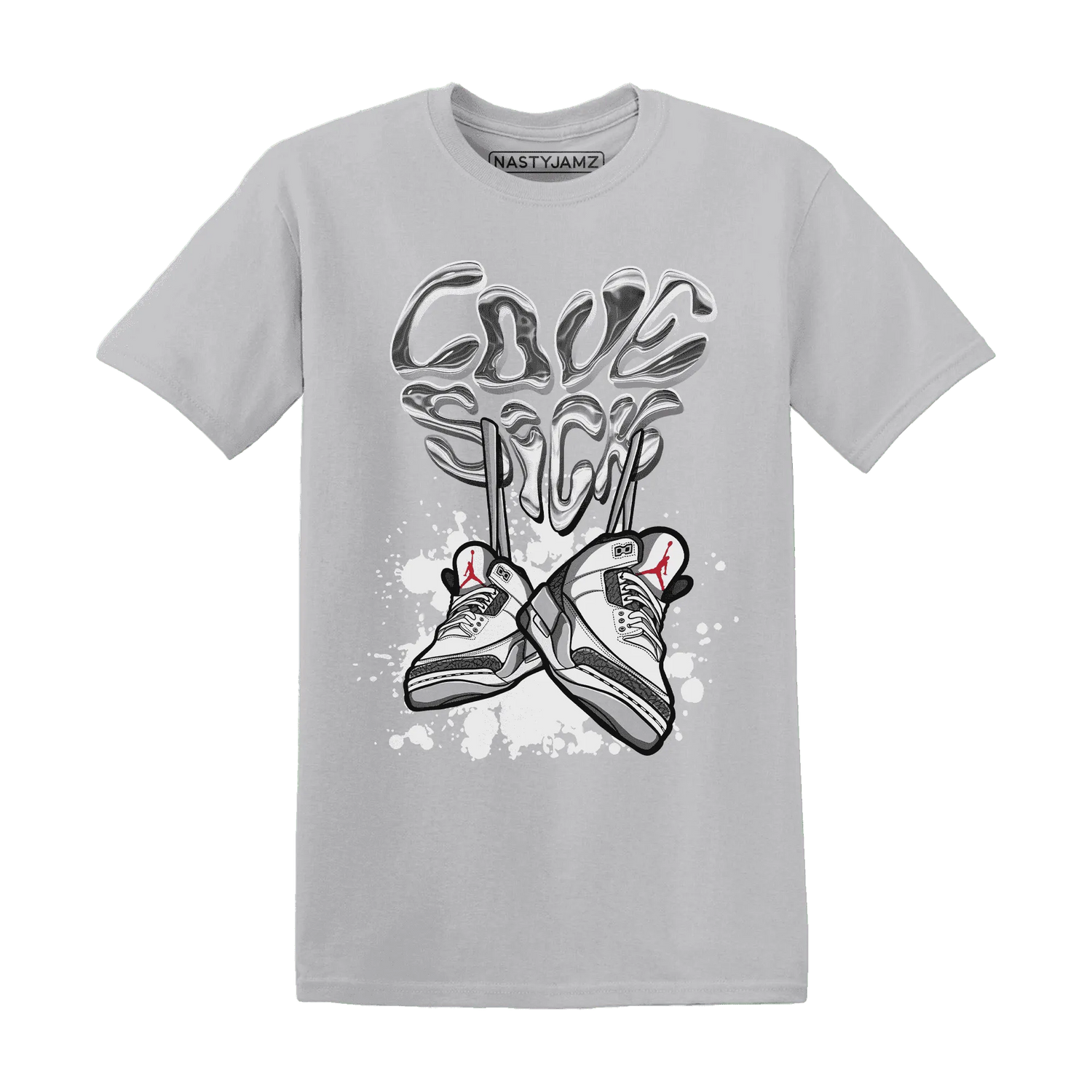 Cement-Grey-3s-T-Shirt-Match-Sneaker-Love-Sick