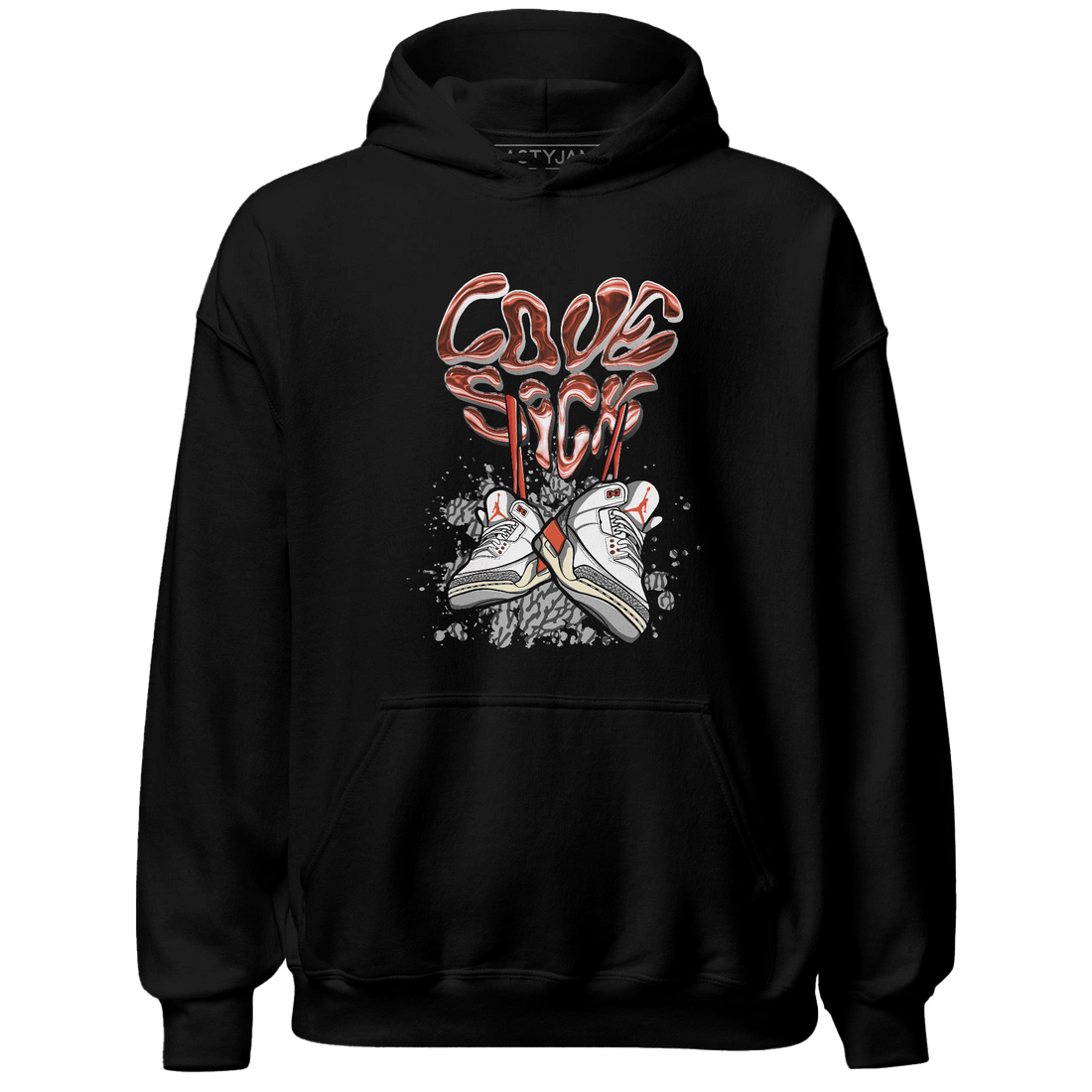 Georgia Peach 3s Hoodie Match Sneaker Love Sick - NastyJamz