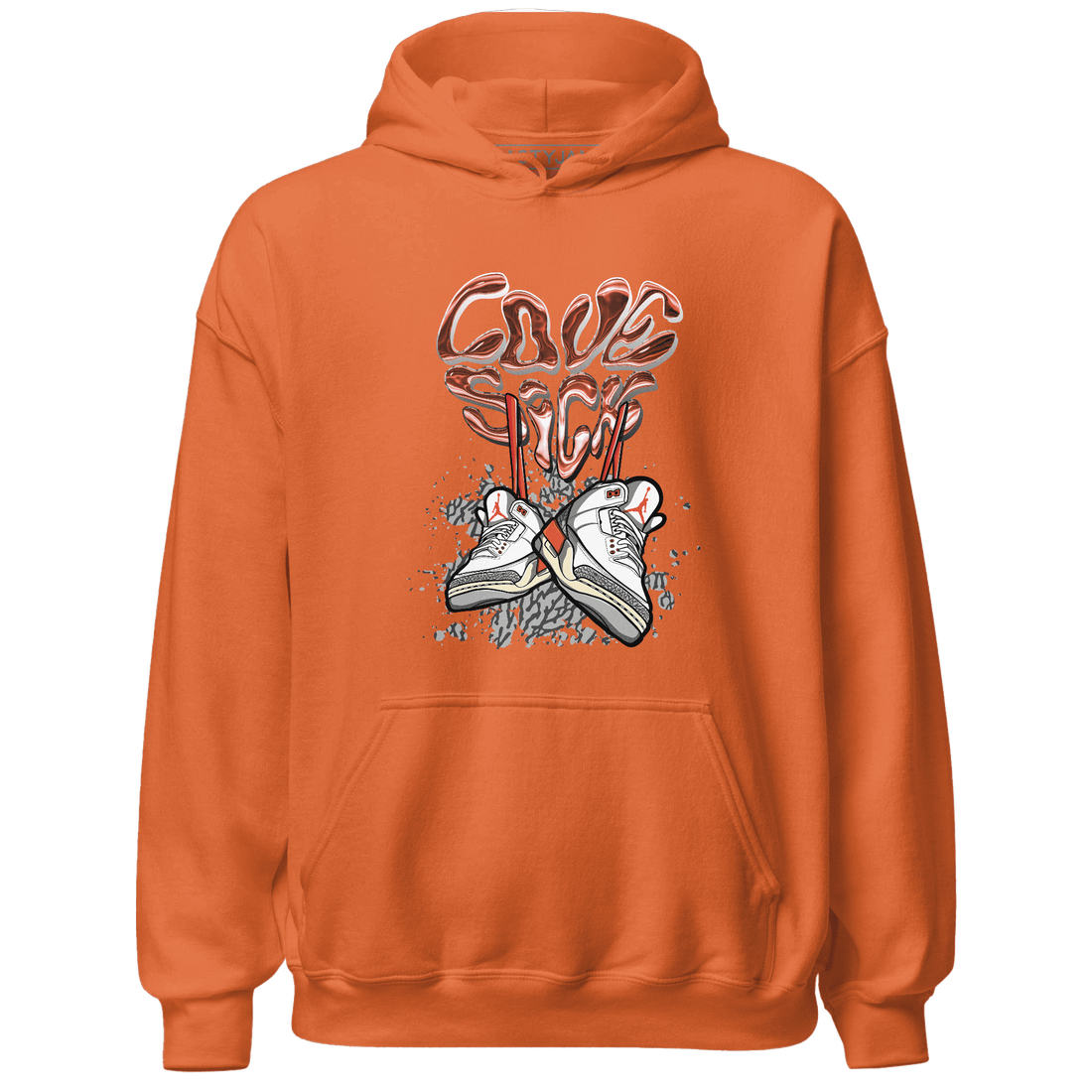 Georgia Peach 3s Hoodie Match Sneaker Love Sick - NastyJamz