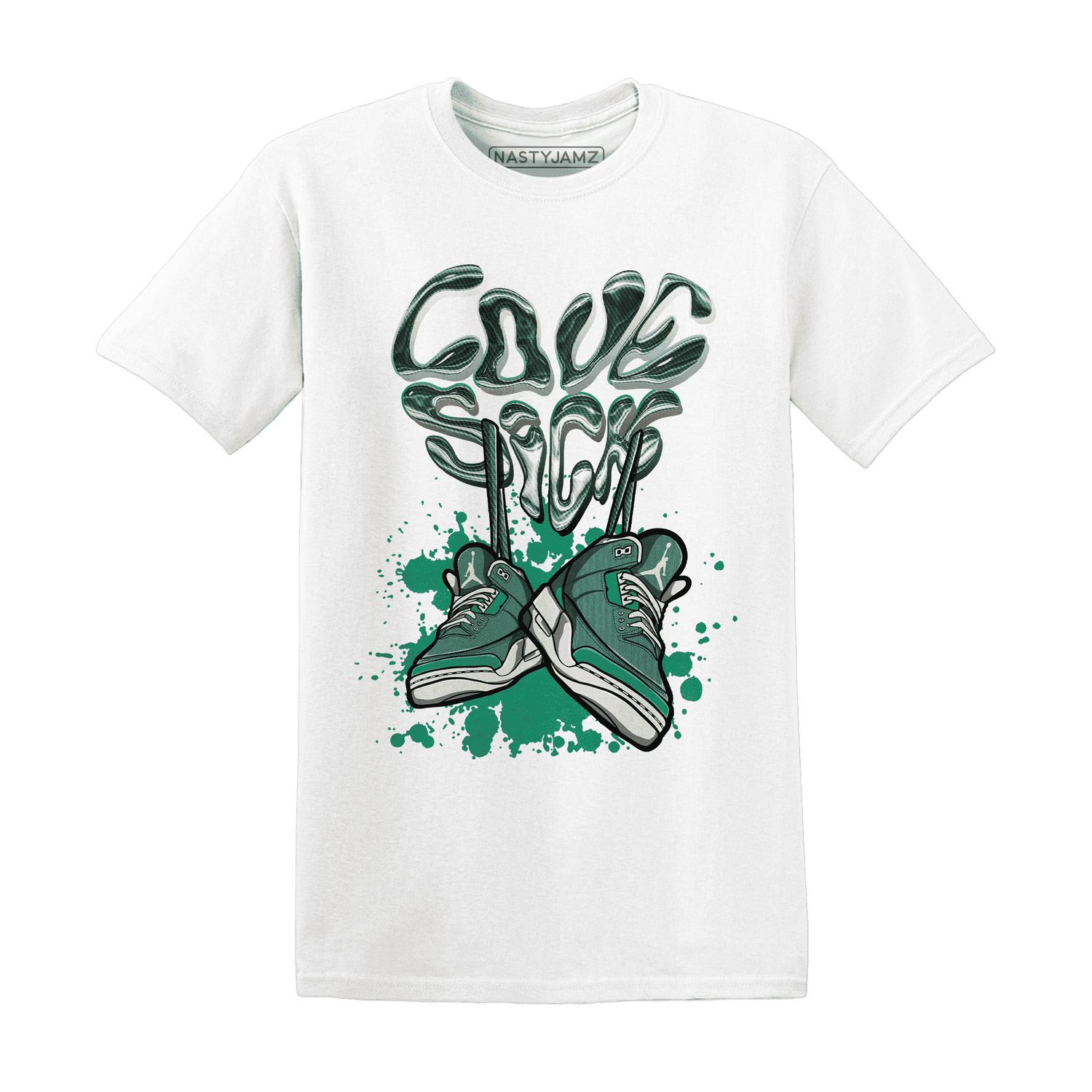 Nina CN Abney 3s T Shirt Match Sneaker Love Sick - NastyJamz