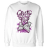 GS Hyper Violet 4s Sweatshirt Match Sneaker Love Sick - NastyJamz