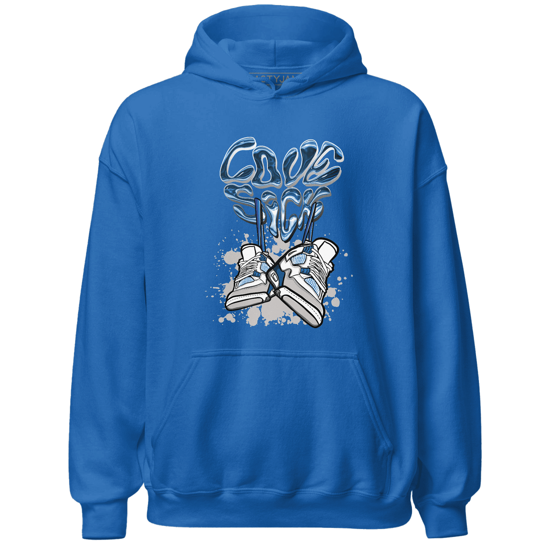 Industrial Blue 4s Hoodie Match Sneaker Love Sick - NastyJamz