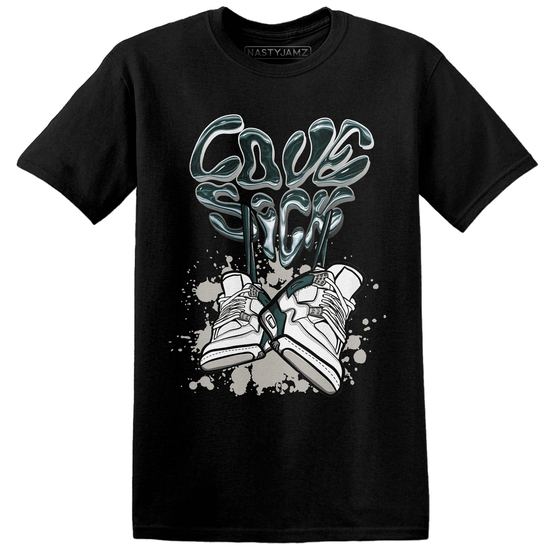 Oxidized Green 4s T Shirt Match Sneaker Love Sick - NastyJamz