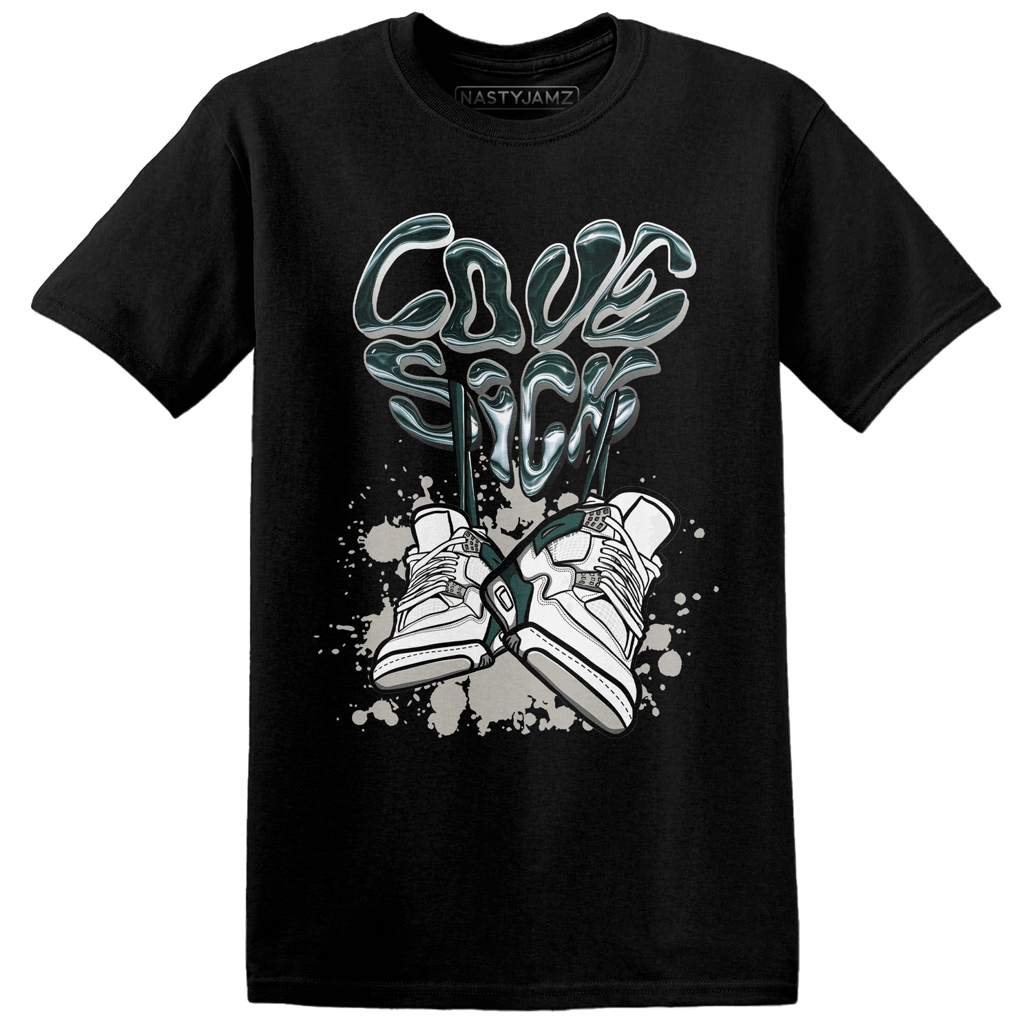 Oxidized Green 4s T Shirt Match Sneaker Love Sick - NastyJamz