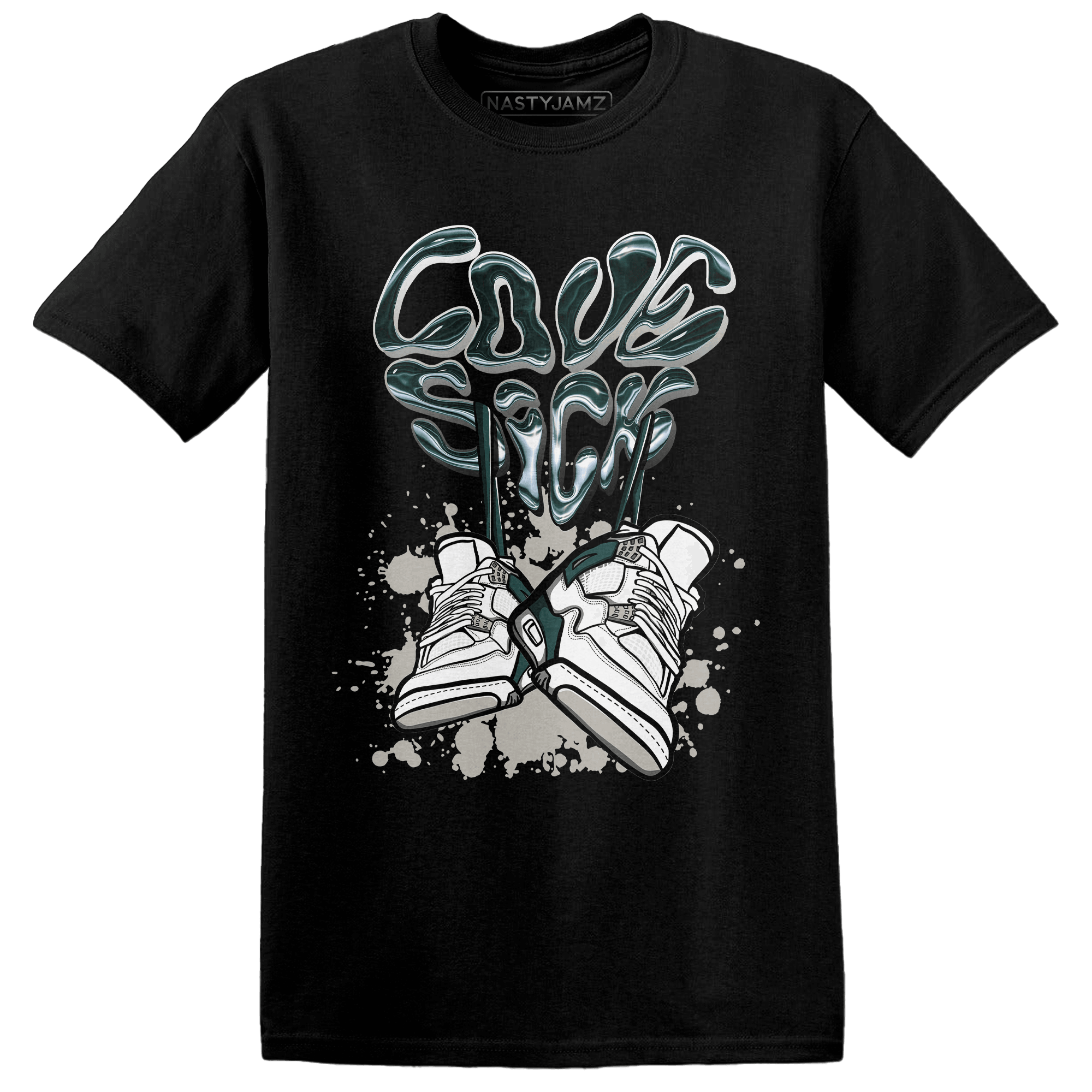 Oxidized Green 4s T Shirt Match Sneaker Love Sick - NastyJamz