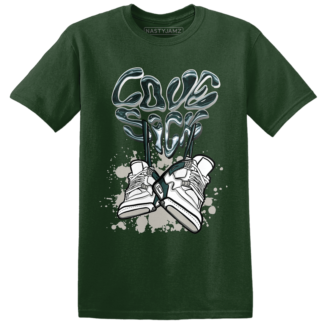 Oxidized Green 4s T Shirt Match Sneaker Love Sick - NastyJamz
