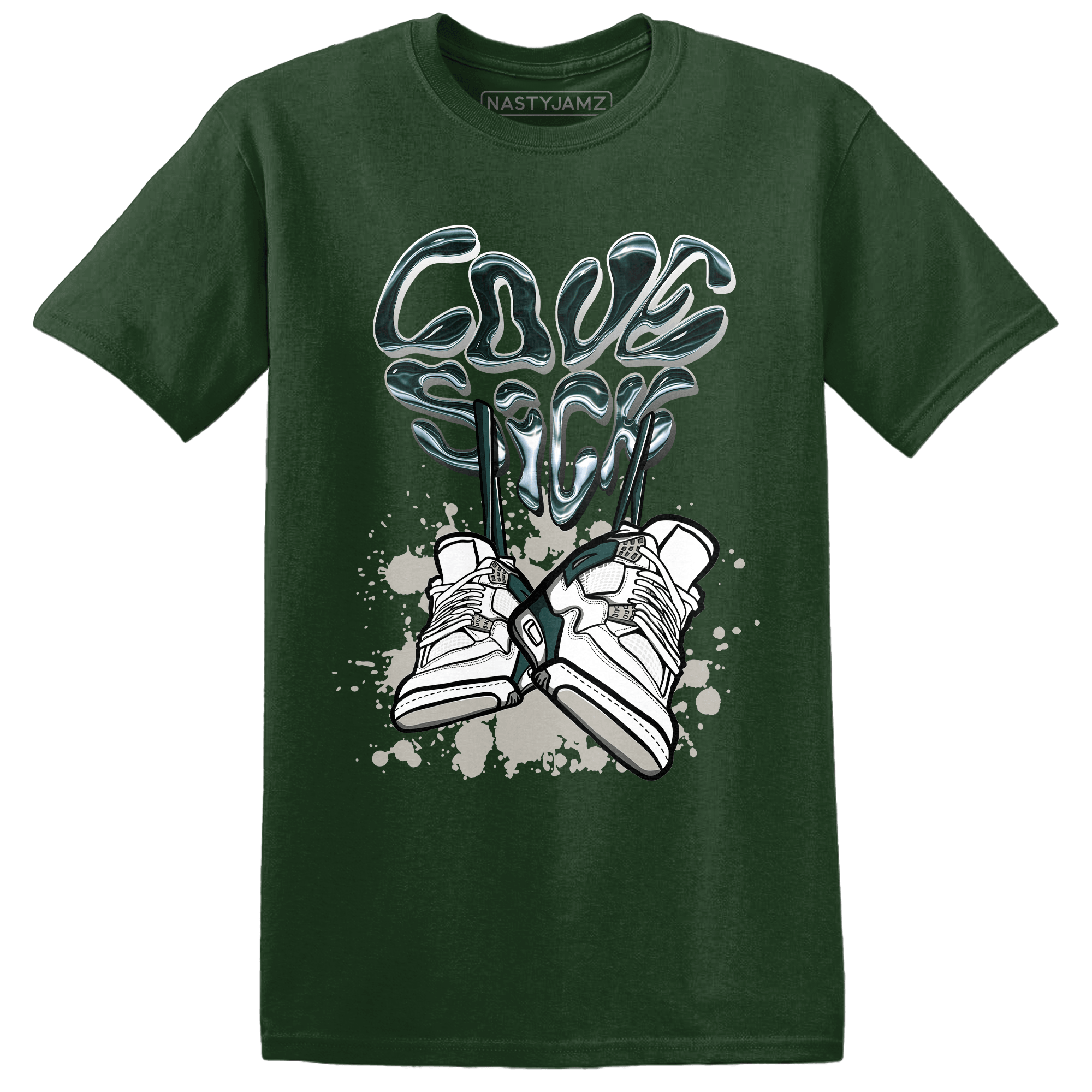 Oxidized Green 4s T Shirt Match Sneaker Love Sick - NastyJamz