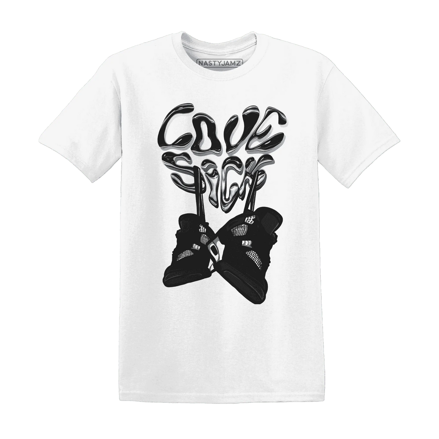 White-Thunder-4s-T-Shirt-Match-Sneaker-Love-Sick