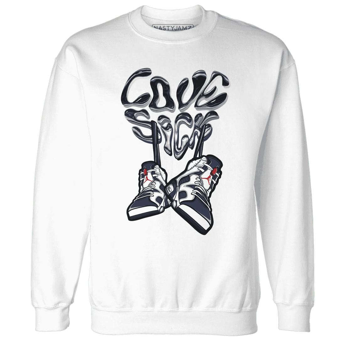 White-Navy-6s-Sweatshirt-Match-Sneaker-Love-Sick