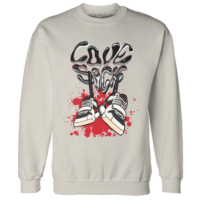 Jumman Jack University Red Sweatshirt Match Sneaker Love Sick - NastyJamz