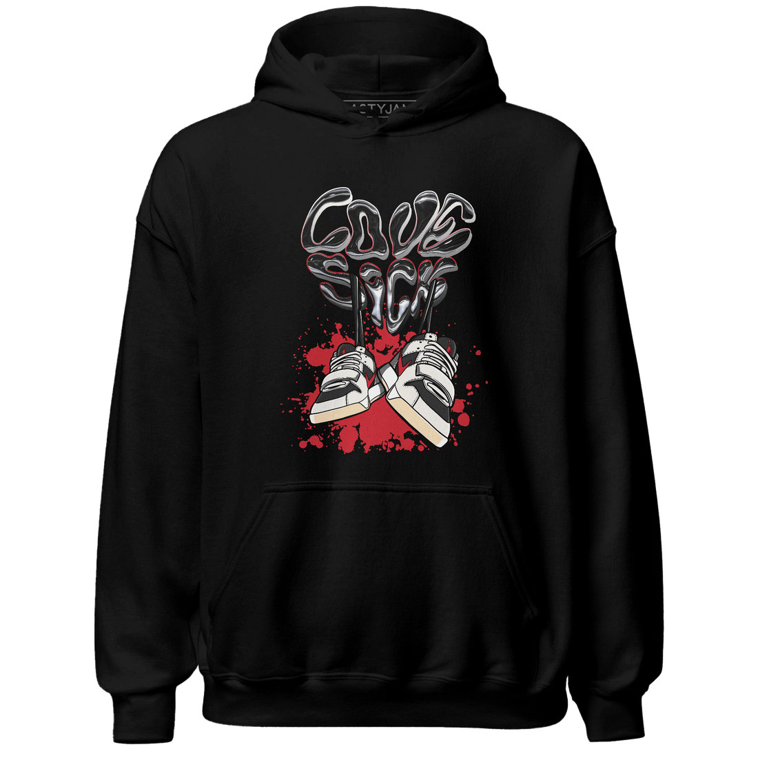 Jumman Jack University Red Hoodie Match Sneaker Love Sick - NastyJamz