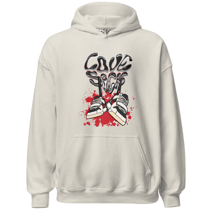 Jumman Jack University Red Hoodie Match Sneaker Love Sick - NastyJamz