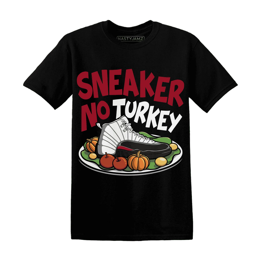Retro-Red-Taxi-12s-NastyJamz-T-Shirt-Match-Sneaker-No-Turkey