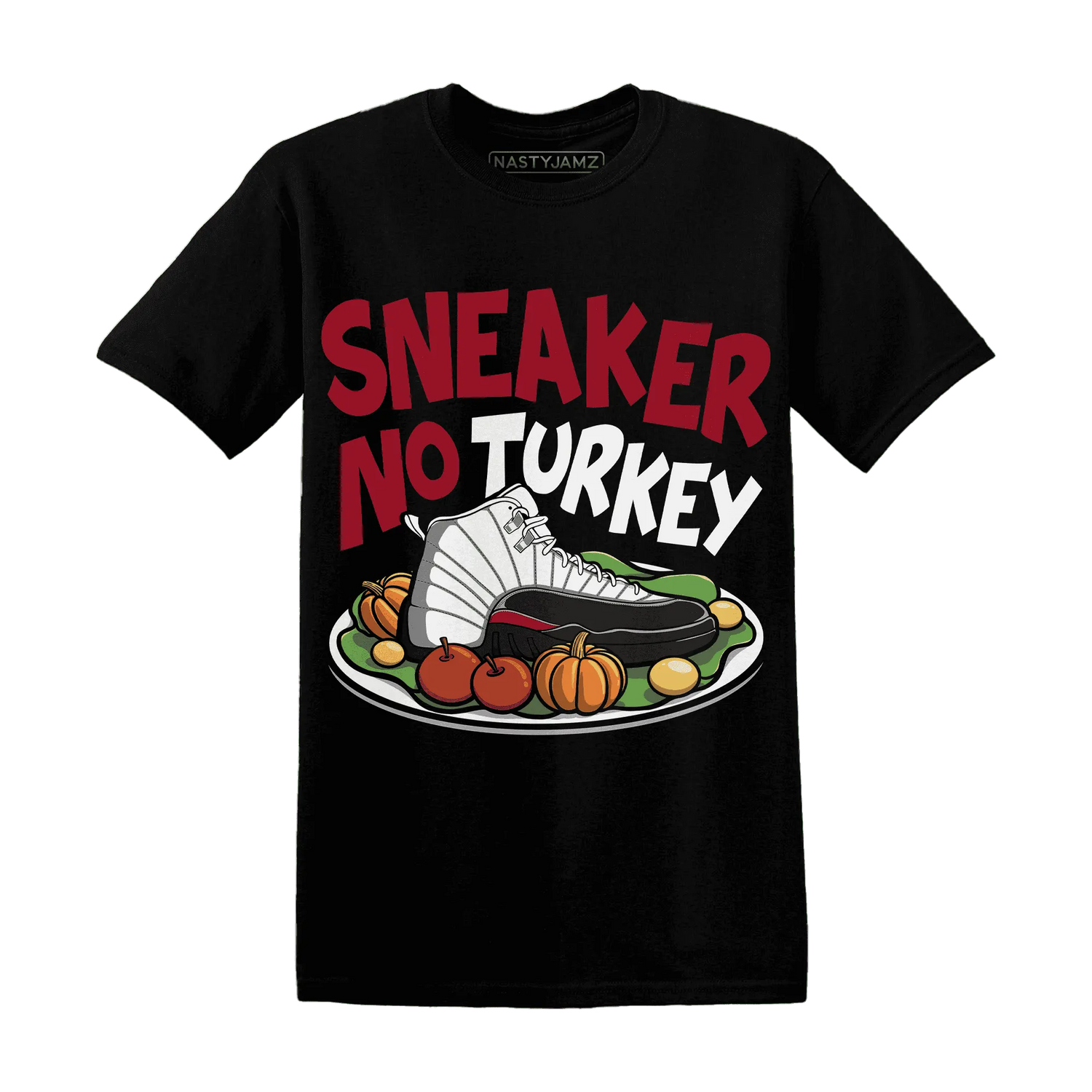 Retro-Red-Taxi-12s-NastyJamz-T-Shirt-Match-Sneaker-No-Turkey