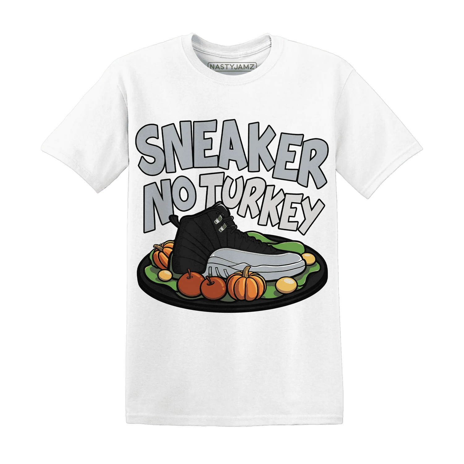 Wolf-Grey-12s-NastyJamz-T-Shirt-Match-Sneaker-No-Turkey
