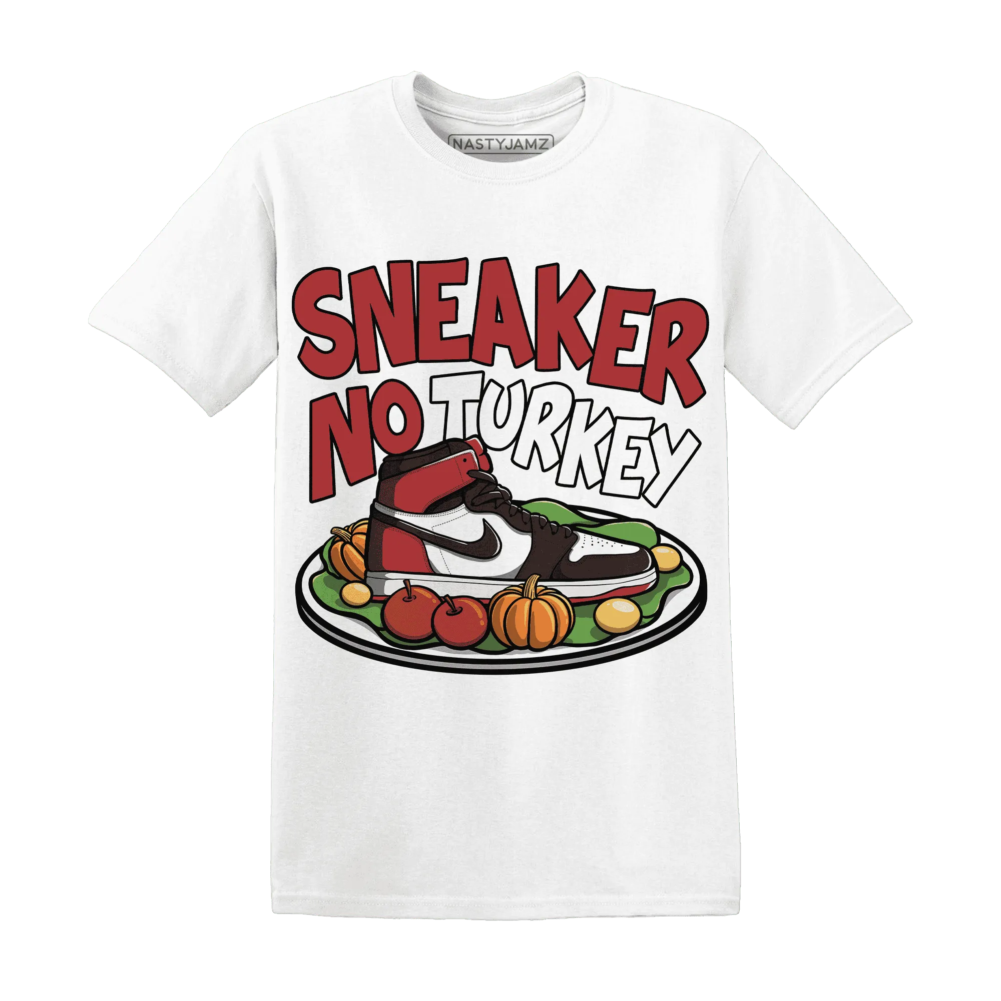 Black-Toe-Reimagined-Red-White-1s-NastyJamz-T-Shirt-Match-Sneaker-No-Turkey