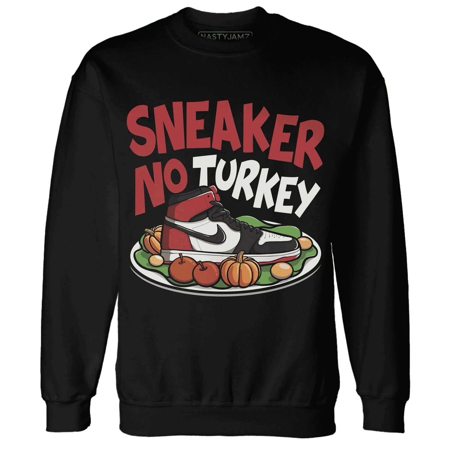 Black-Toe-Reimagined-Red-White-1s-NastyJamz-Sweatshirt-Match-Sneaker-No-Turkey