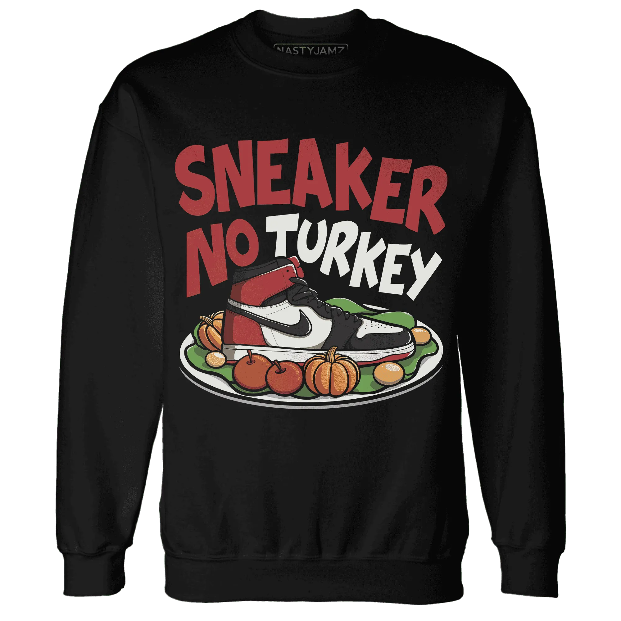 Black-Toe-Reimagined-Red-White-1s-NastyJamz-Sweatshirt-Match-Sneaker-No-Turkey