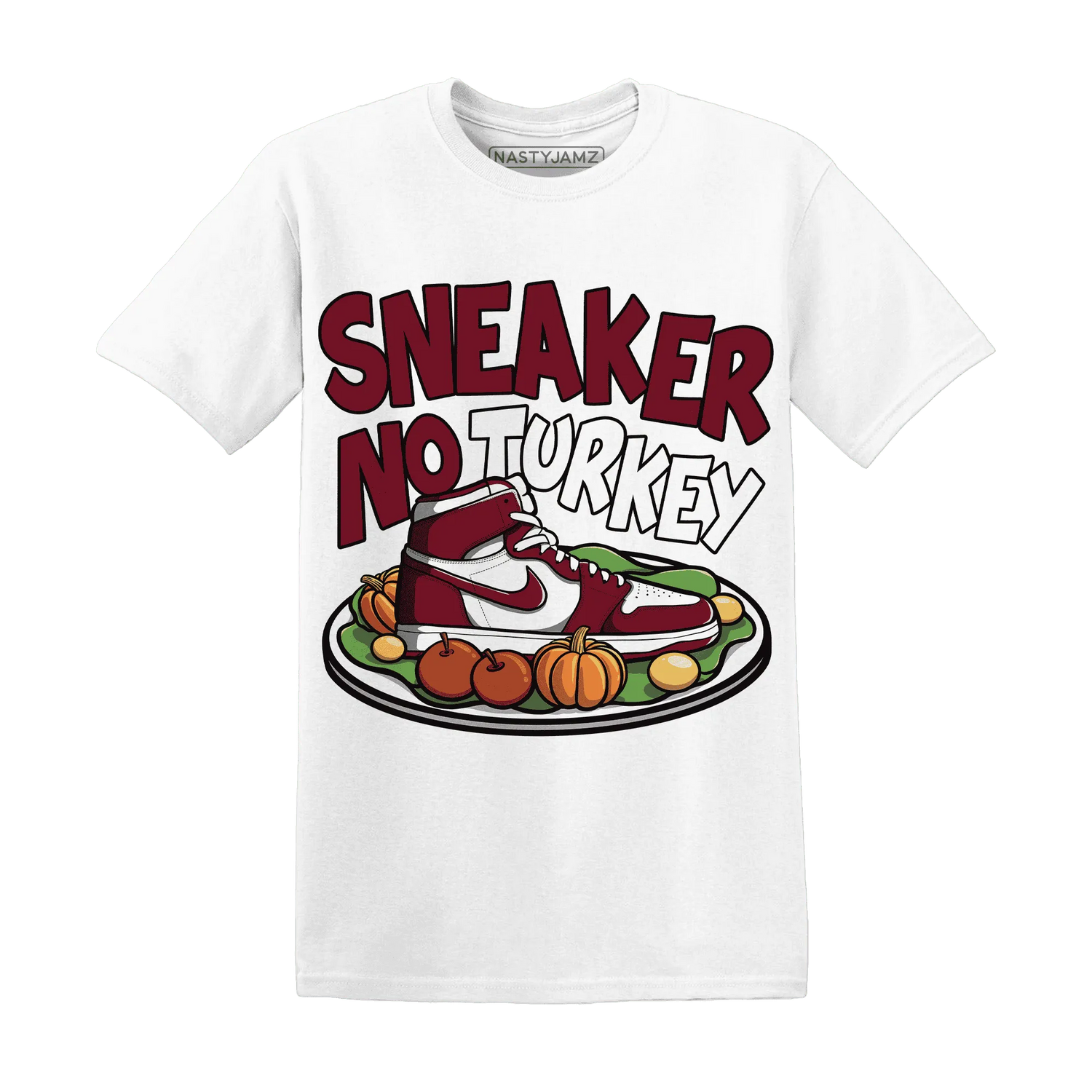 High-White-Team-Red-1s-NastyJamz-T-Shirt-Match-Sneaker-No-Turkey