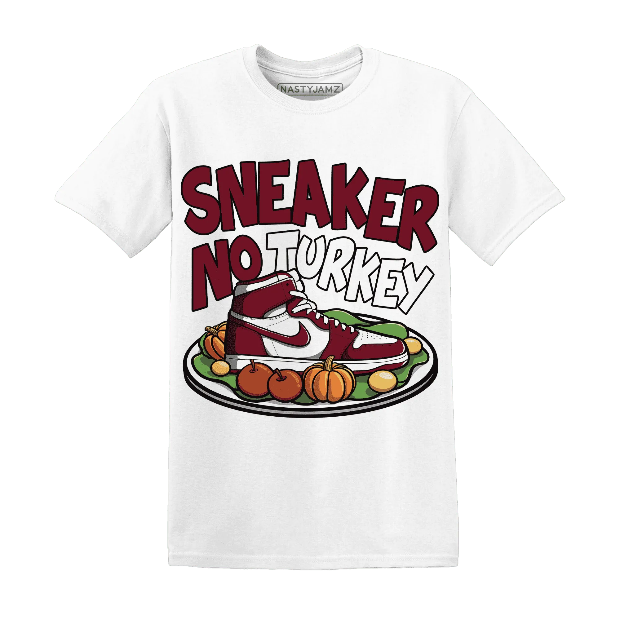 High-White-Team-Red-1s-NastyJamz-T-Shirt-Match-Sneaker-No-Turkey