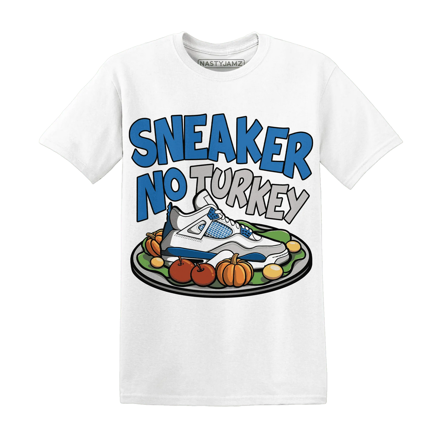 Industrial-Blue-4s-NastyJamz-T-Shirt-Match-Sneaker-No-Turkey