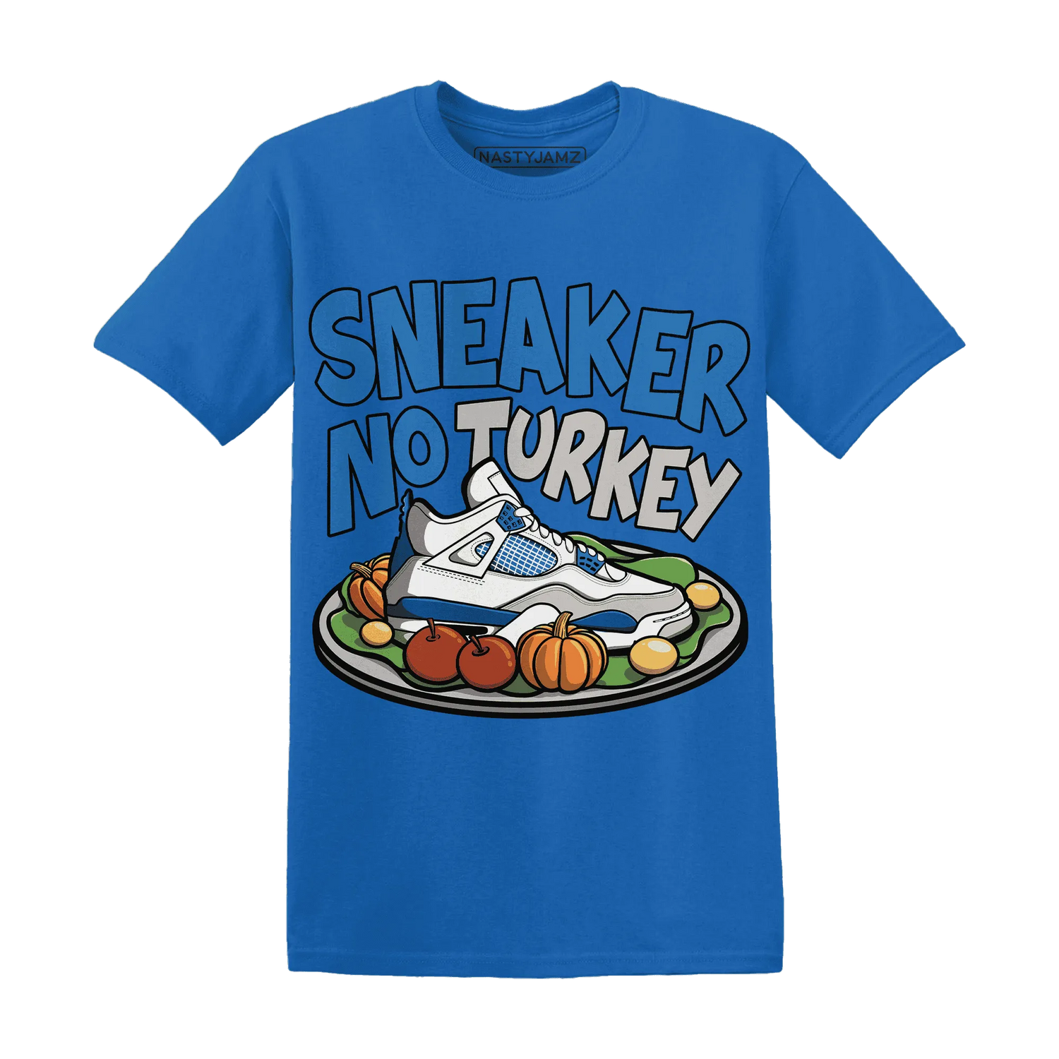 Industrial-Blue-4s-NastyJamz-T-Shirt-Match-Sneaker-No-Turkey