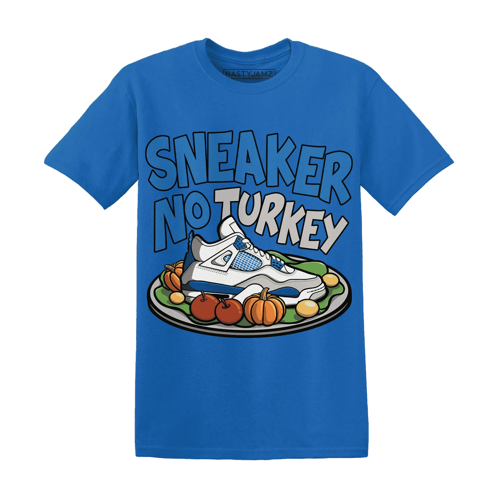 Industrial-Blue-4s-NastyJamz-T-Shirt-Match-Sneaker-No-Turkey