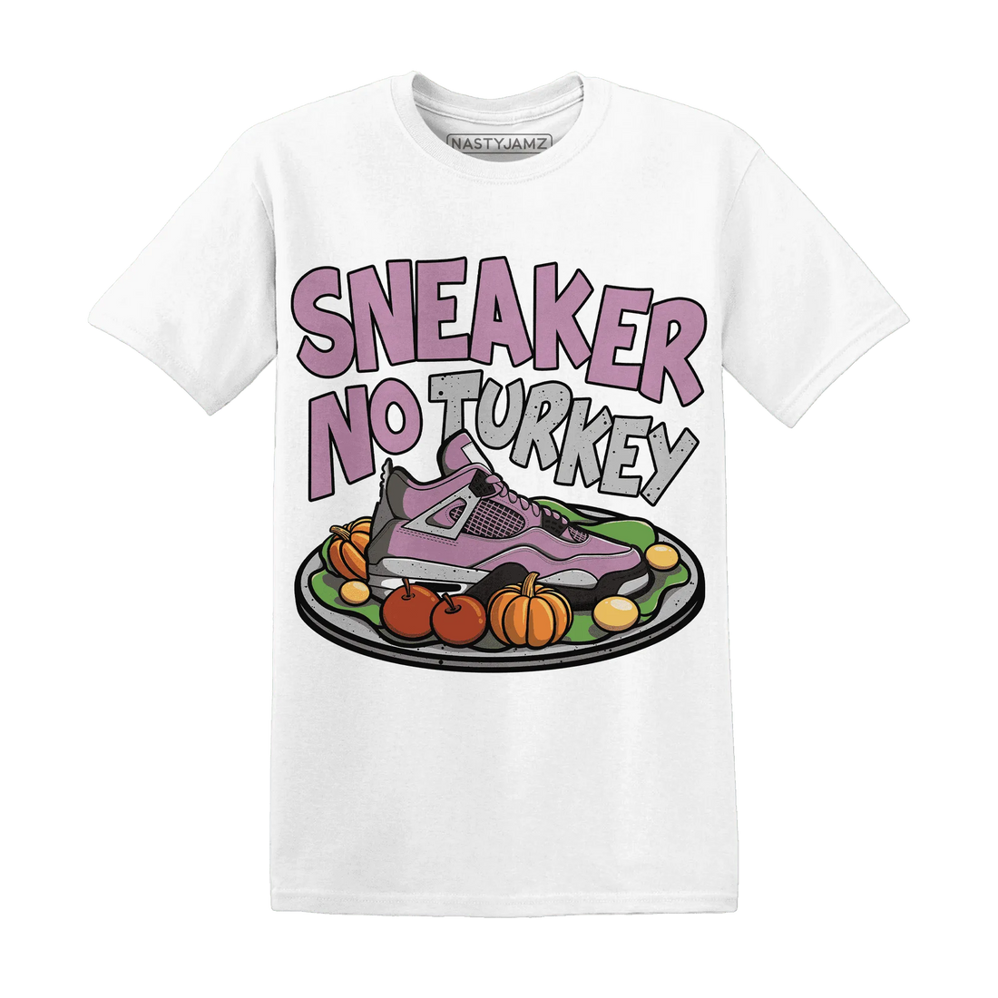 Orchid-Neutral-Grey-Black-White-4s-NastyJamz-T-Shirt-Match-Sneaker-No-Turkey